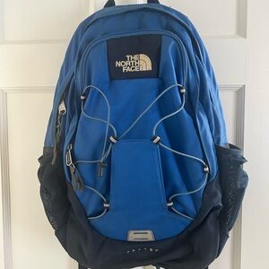 The North Face Men's Royal Blue and Black Backpack